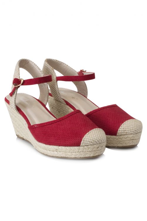 Wedge heel espadrilles