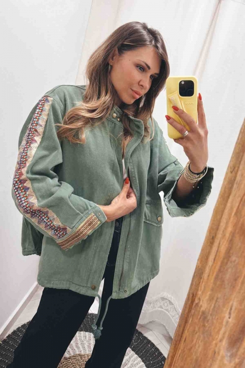 Boho jean jacket Zimer