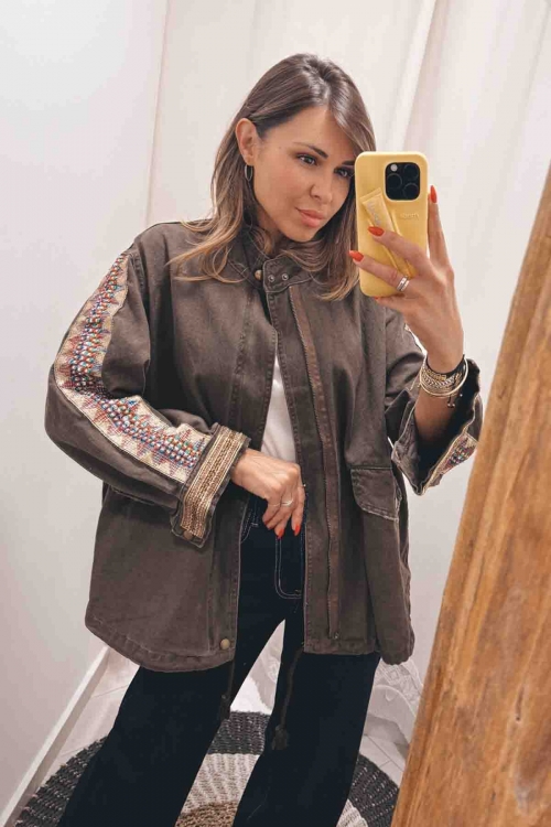 Boho jean jacket Zimer