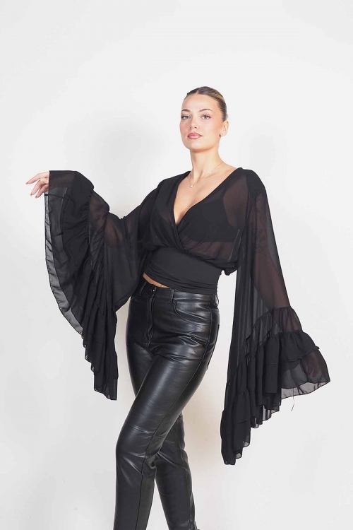 Flaresleeved top Ellia