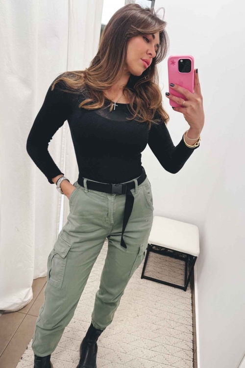 High waisted cargo jeans Amity