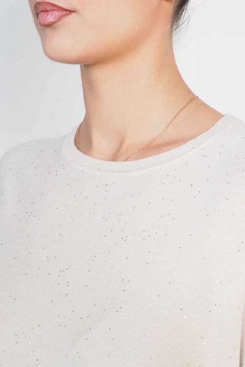 Knit sequin top