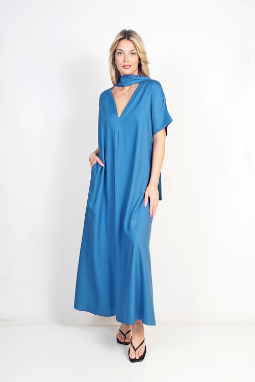 Loose dress with belt Mabel