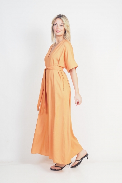 Loose dress with belt Mabel