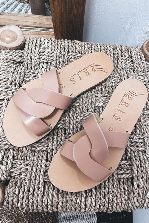 Handmade greek leather sandals Iokaste