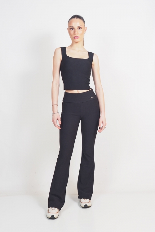 Rip flared high waisted leggings Alana