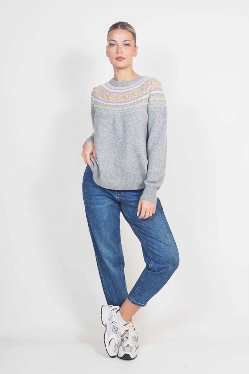 Soft knit round cut top Freya
