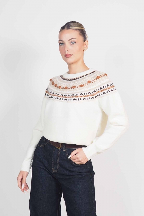 Soft knit round cut top Freya