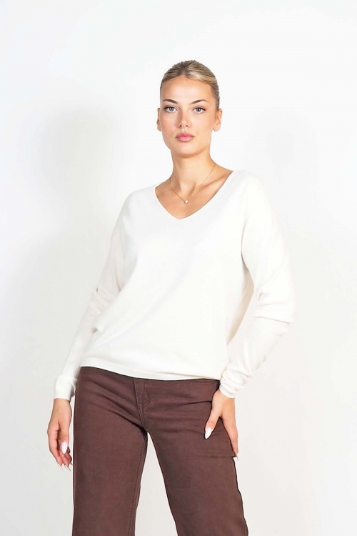 Soft knit v cut top Charlotte