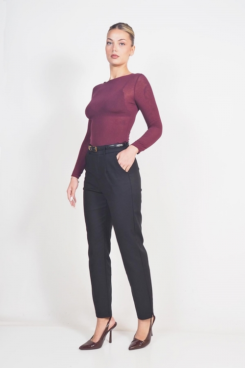 Straight trousers with belt Blair