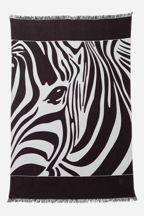 Zebra double faced beach towel